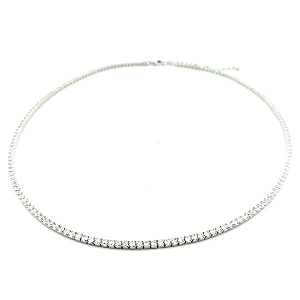 Collana Donna Argento Girocollo Tennis Zirconi NE004315 1 Collana Donna Argento Girocollo Tennis Zirconi NE004315