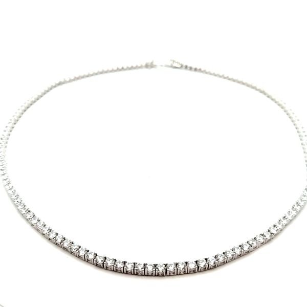 Collana Donna Argento Girocollo Tennis Zirconi NE005785 1 Collana Donna Argento Girocollo Tennis Zirconi NE005785