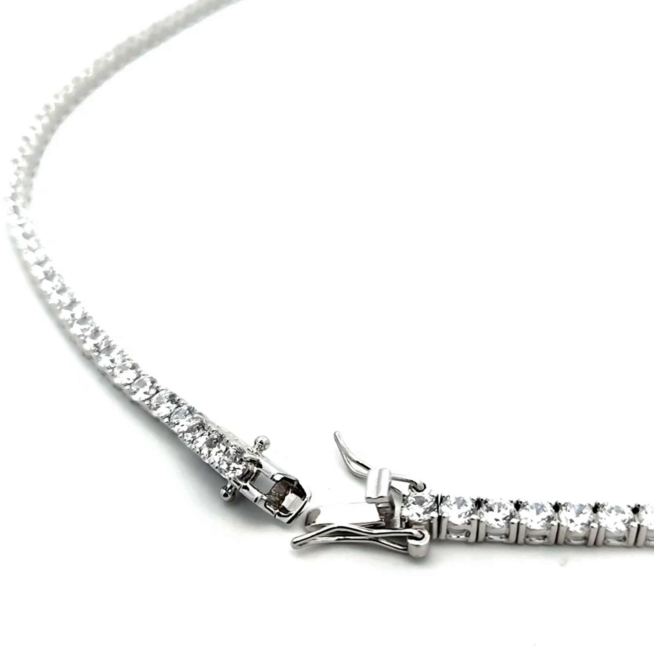 Collana Donna Argento Girocollo Tennis Zirconi NE005785 2 Collana Donna Argento Girocollo Tennis Zirconi NE005785