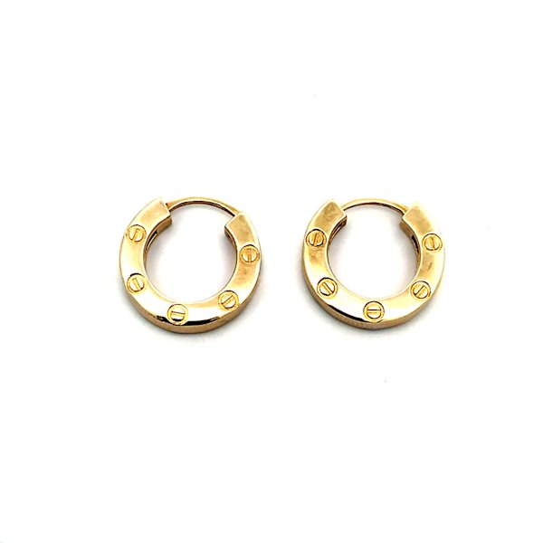 Orecchini Cerchietti Oro 9kt 1 Orecchini Cerchietti Oro 9kt