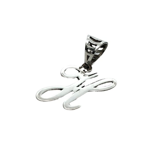 Ciondolo Donna Lettera H Corsivo Oro Bianco 9kt 2 Ciondolo Donna Lettera H Corsivo Oro Bianco 9kt