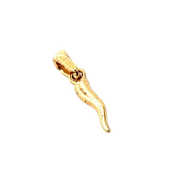 Ciondolo Cornetto Oro Giallo 2 Ciondolo Cornetto Oro Giallo