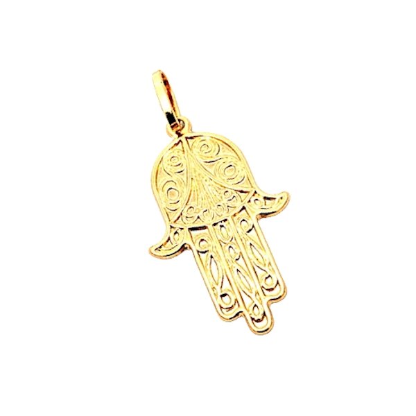 Ciondolo Mano di Fatima Oro Giallo 1 Ciondolo Mano di Fatima Oro Giallo
