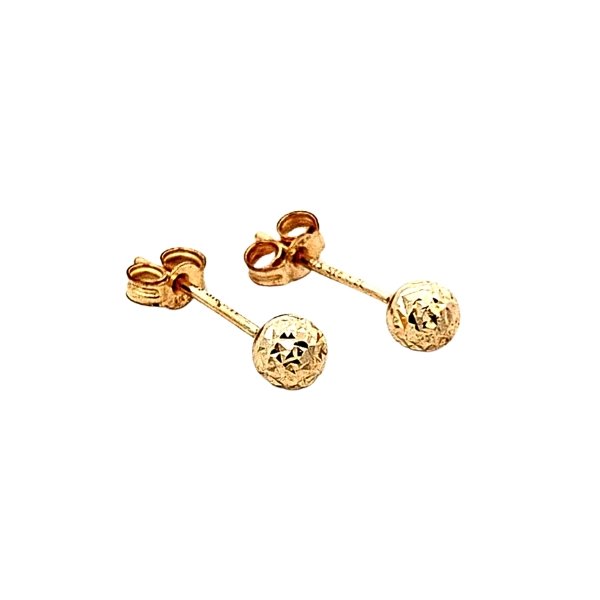 Orecchini Pallini Martellati Oro 1 Orecchini Pallini Martellati Oro
