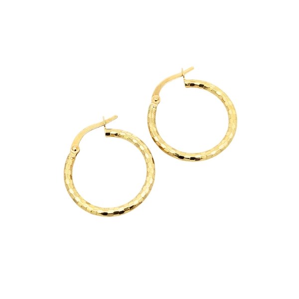 Orecchini Cerchietti Oro Martellati 1 Orecchini Cerchietti Oro Martellati