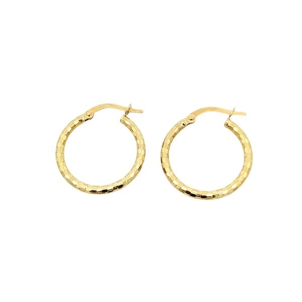 Orecchini Cerchietti Oro Martellati 2 Orecchini Cerchietti Oro Martellati