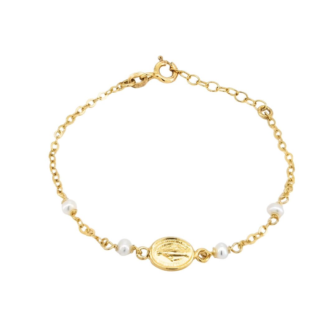 Bracciale Bambina Oro 9kt Misericordiosa 1 Bracciale Bambina Oro 9kt Misericordiosa