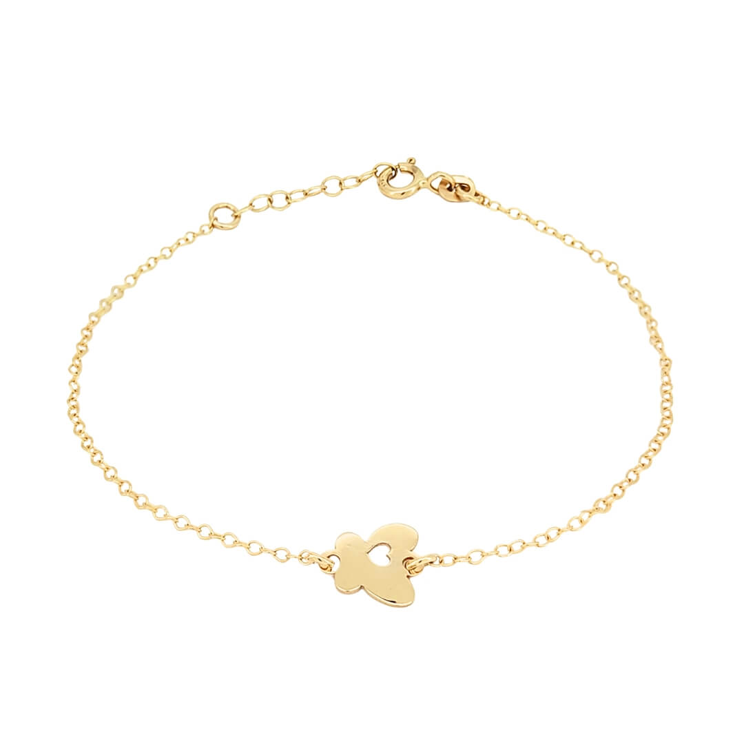 Bracciale Bambina Oro 9kt Farfalla 1 Bracciale Bambina Oro 9kt Farfalla