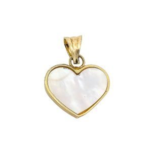 Ciondolo Cuore Madreperla Oro