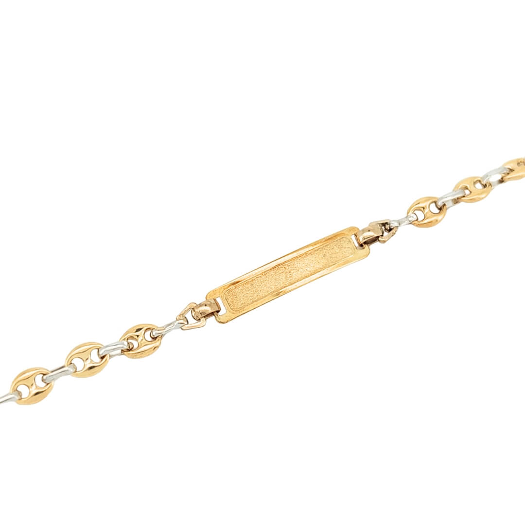 Bracciale Bambino Oro 9kt Piastrina 2 Bracciale Bambino Oro 9kt Piastrina