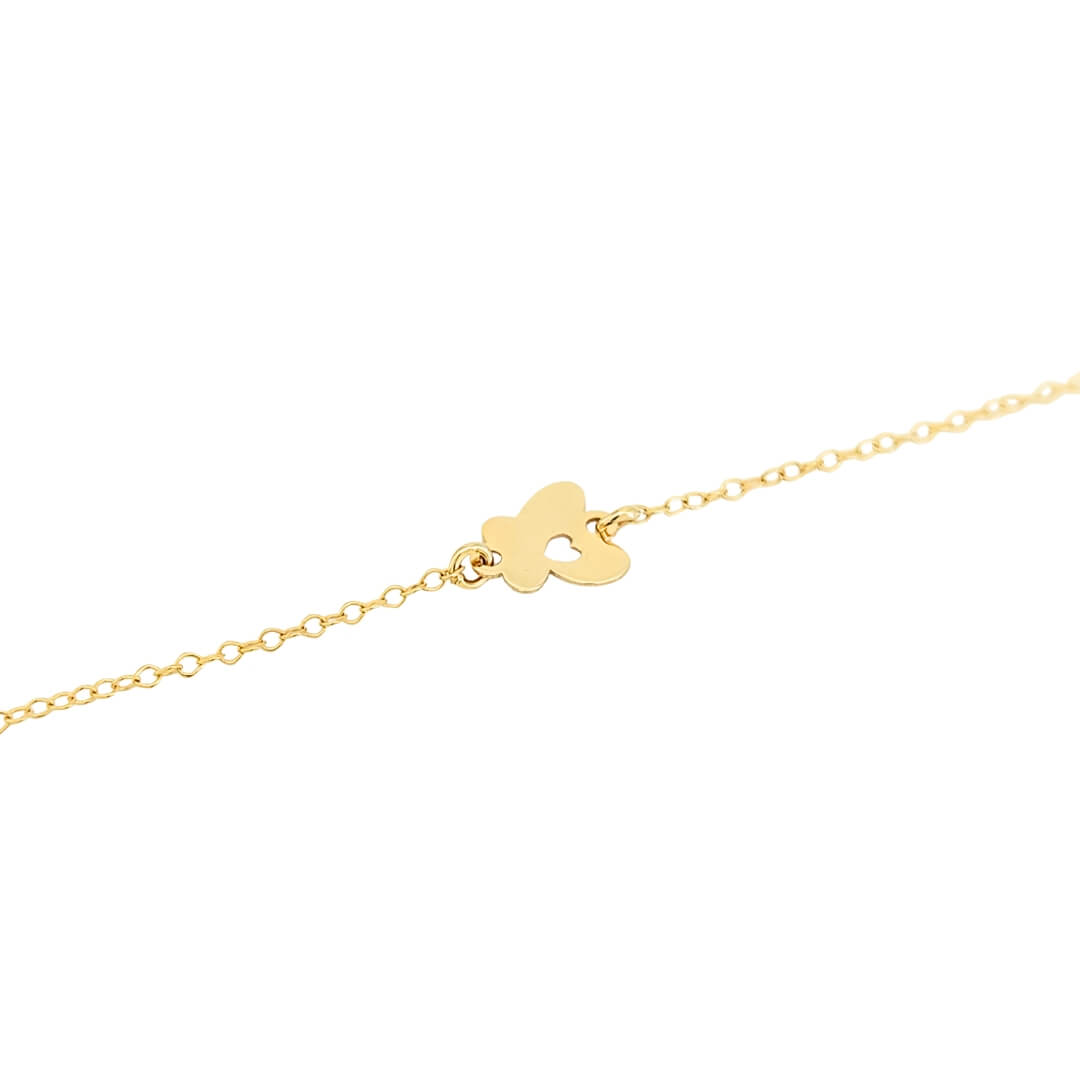 Bracciale Bambina Oro 9kt Farfalla 2 Bracciale Bambina Oro 9kt Farfalla