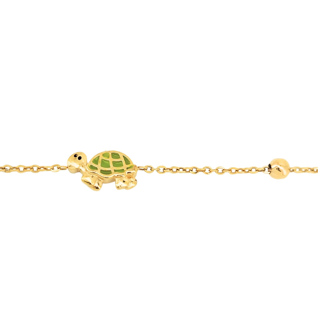 Bracciale Bambino Oro 9kt Tartarughe 2 Bracciale Bambino Oro 9kt Tartarughe