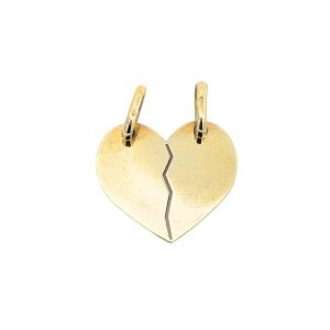 Ciondoli Metà Cuore Oro 9kt