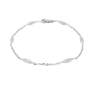 Bracciale Donna Oro 18kt Inserti Sferici Zigrinati