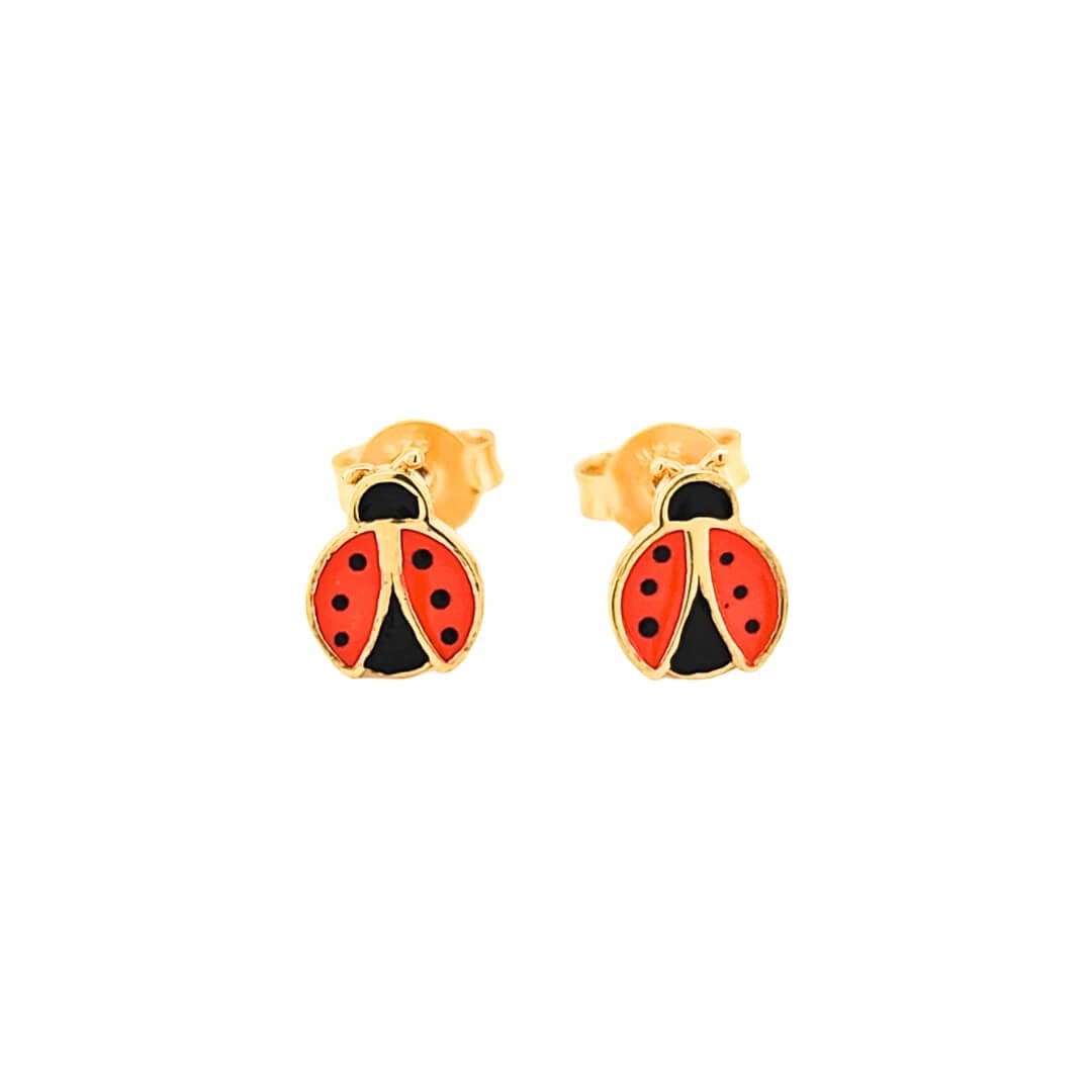 Orecchini Bimba Oro 9kt Coccinelle 2 Orecchini Bimba Oro 9kt Coccinelle