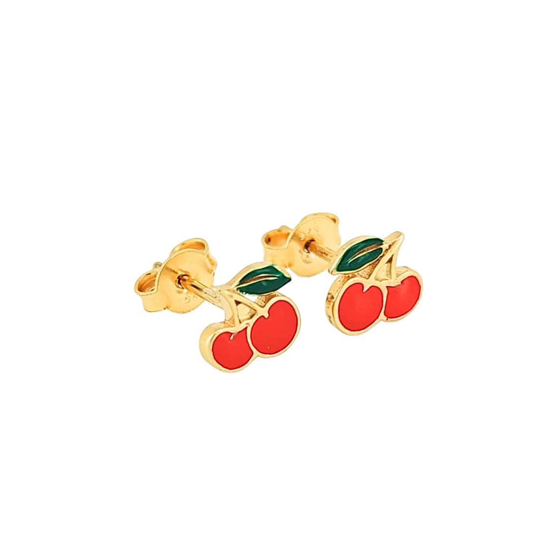 Orecchini Bimba Oro 9kt Ciliegie 1 Orecchini Bimba Oro