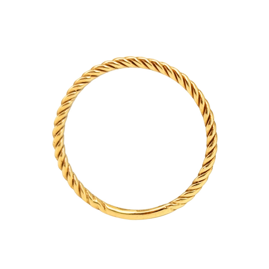 Anello Donna Oro Giallo 18kt Torchon 3 Anello Donna Oro Giallo 18kt Torchon