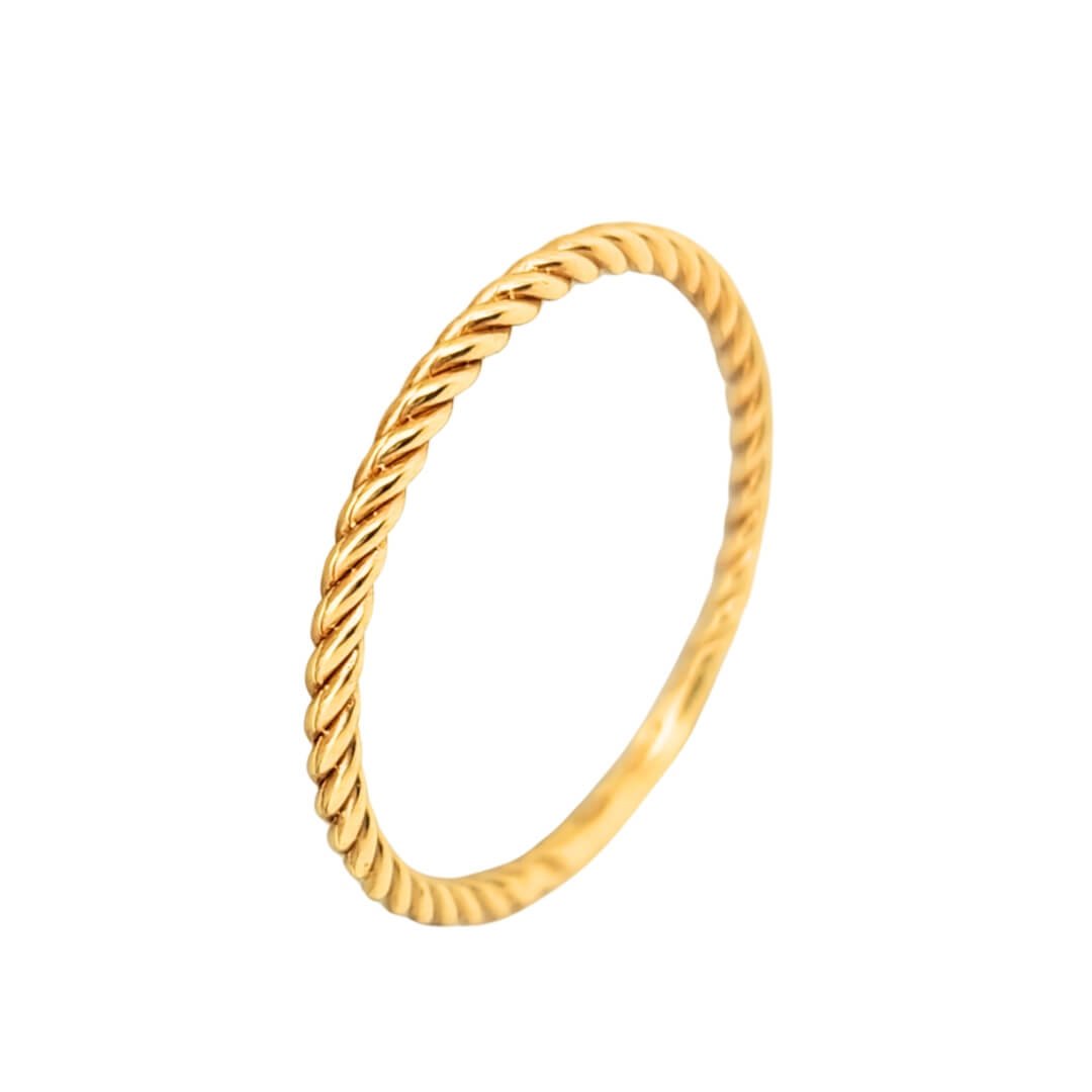 Anello Donna Oro Giallo 18kt Torchon 1 Anello Donna Oro Giallo 18kt Torchon