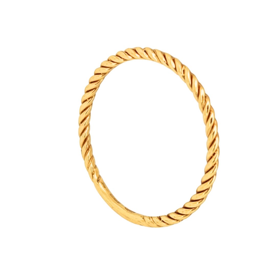 Anello Donna Oro Giallo 18kt Torchon 2 Anello Donna Oro Giallo 18kt Torchon
