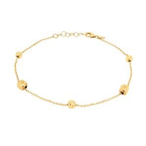 Bracciale Donna Oro Giallo 18kt Sfere Sfaccettate