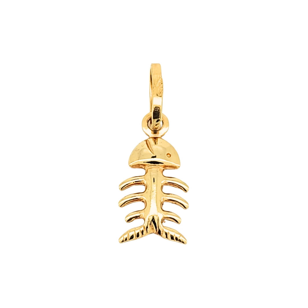 Ciondolo Lisca di Pesce Oro 18kt 1 Ciondolo Lisca di Pesce Oro