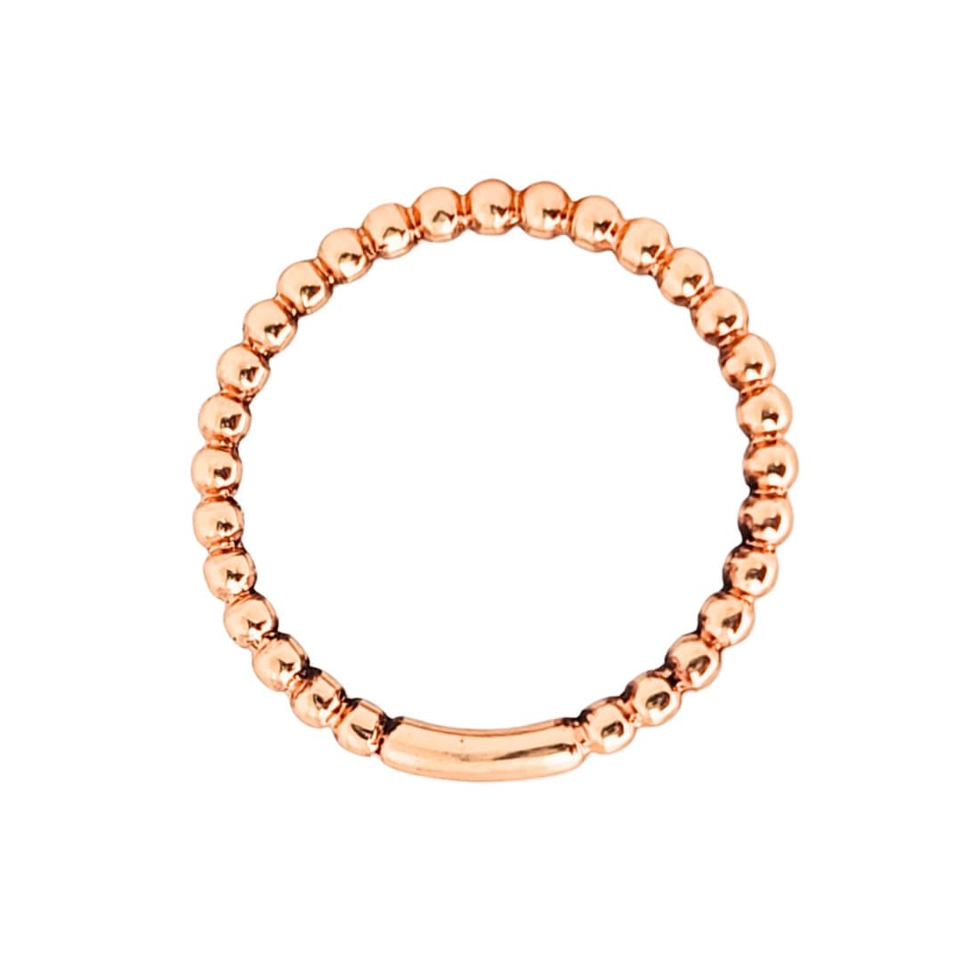 Anello Donna Oro Rosa 18kt Sfere 3 Anello Donna Oro Rosa 18kt Sfere