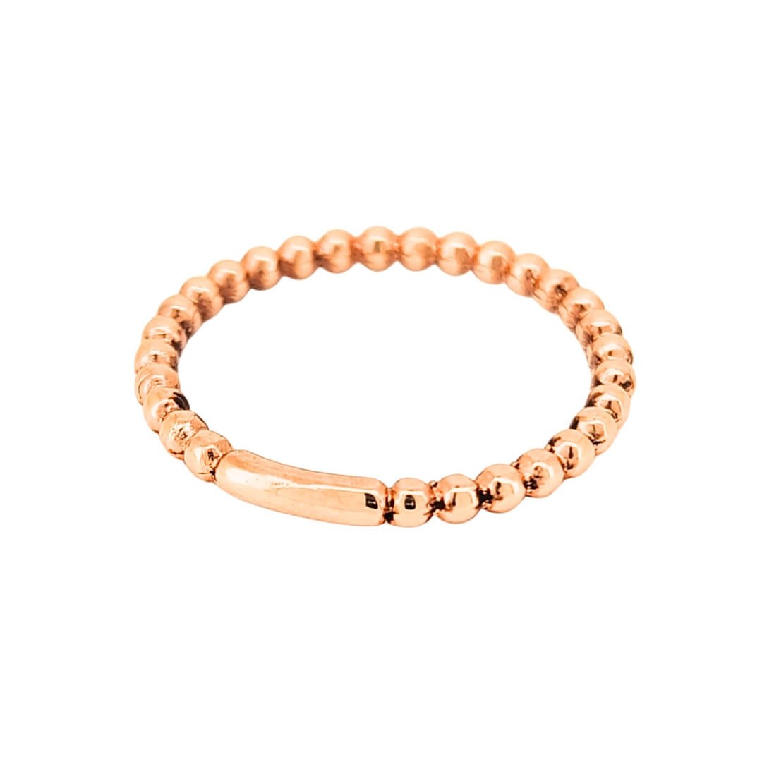 Anello Donna Oro Rosa 18kt Sfere 4 Anello Donna Oro Rosa 18kt Sfere