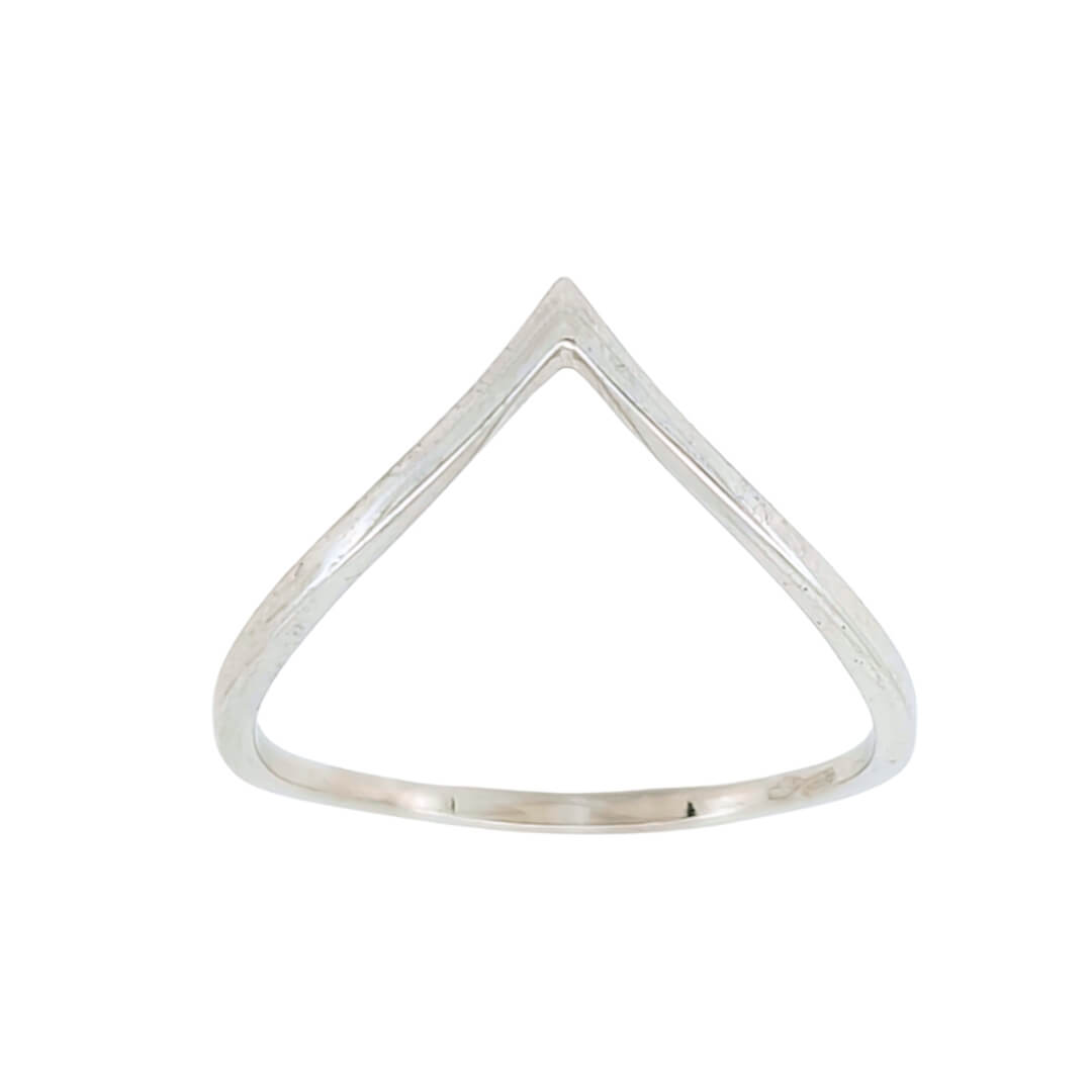 Anello Donna Oro Bianco 18kt Design V 3 Anello Donna Oro Bianco 18kt Design V