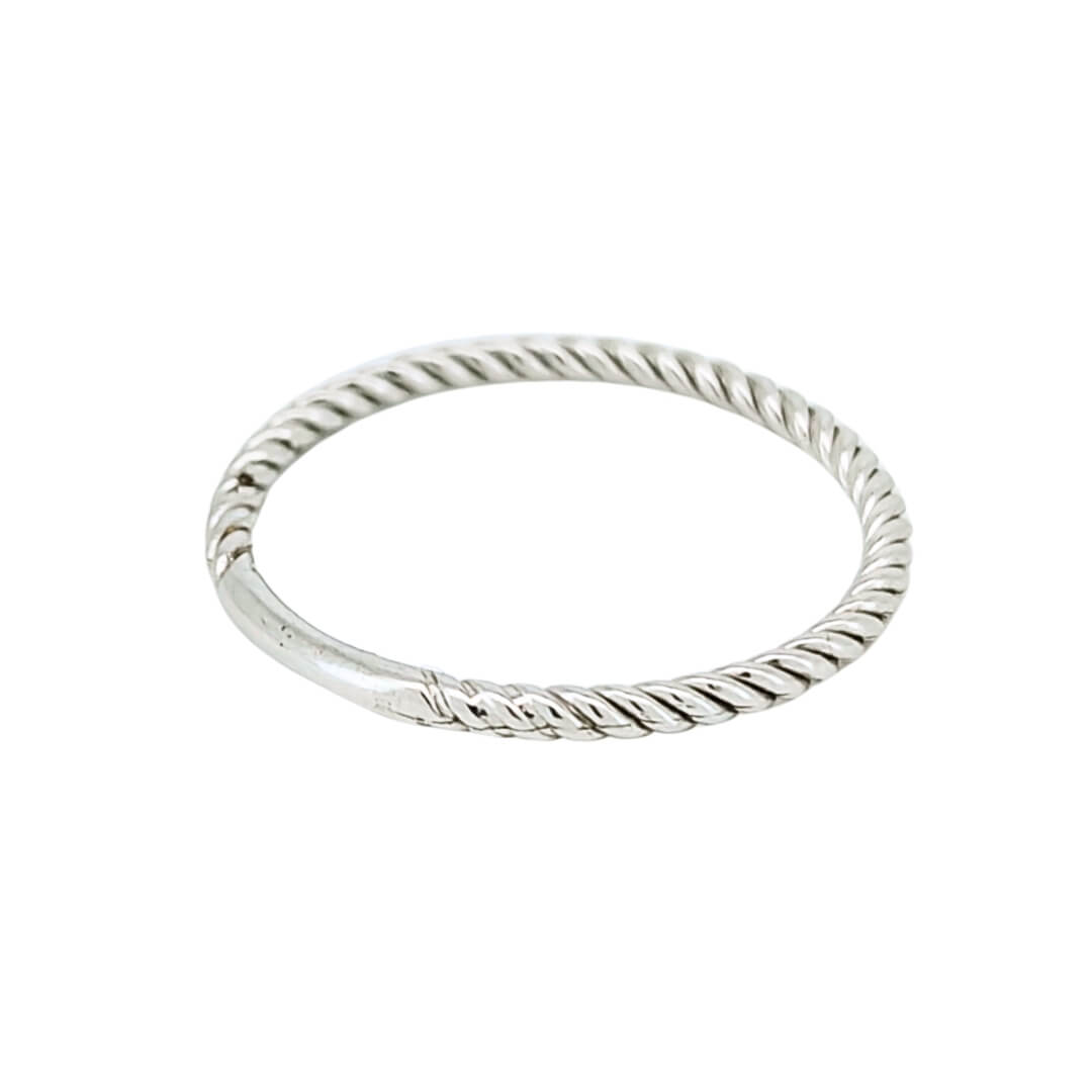 Anello Donna Oro Bianco 18kt Torchon 4 Anello Donna Oro Bianco 18kt Torchon