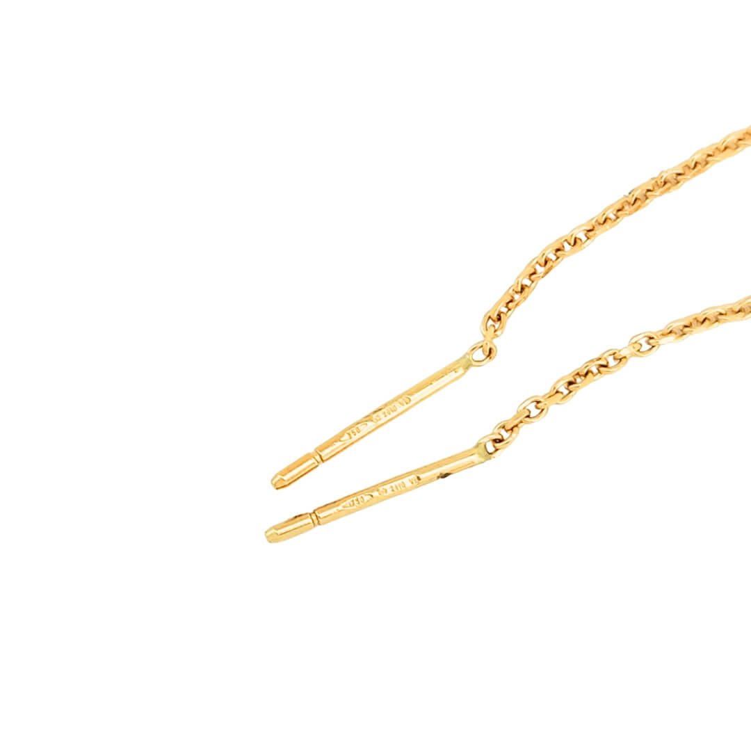 Orecchini Oro 18kt Saliscendi Sfere Bicolore 3 Orecchini Oro 18kt Saliscendi Sfere Bicolore