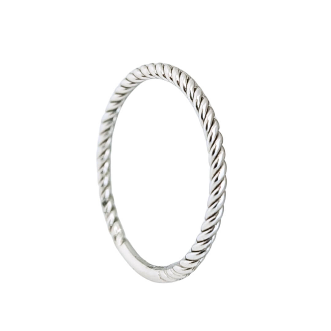 Anello Donna Oro Bianco 18kt Torchon 2 Anello Donna Oro Bianco 18kt Torchon