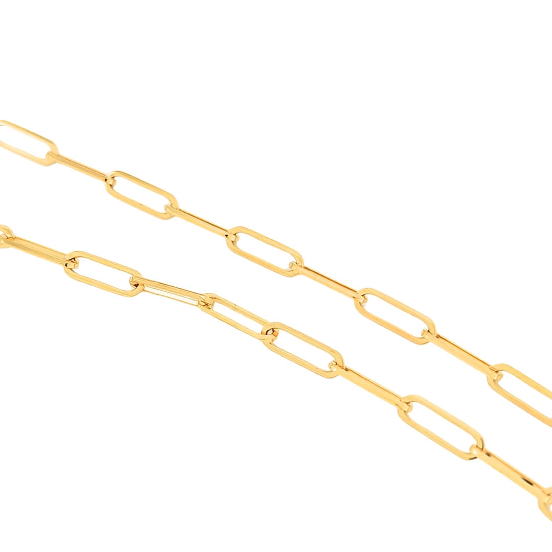 Collana Donna Oro 9 carati Catena Forzatina Lunga 2 Collana Donna Oro 9 carati Catena Forzatina Lunga