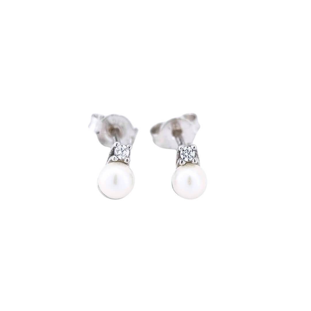 Orecchini Donna Oro 9kt Zirconi Perle 2 Orecchini Donna Oro 9kt Zirconi Perle